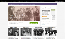 Screenshot of Ancestry Library Edition homepage.